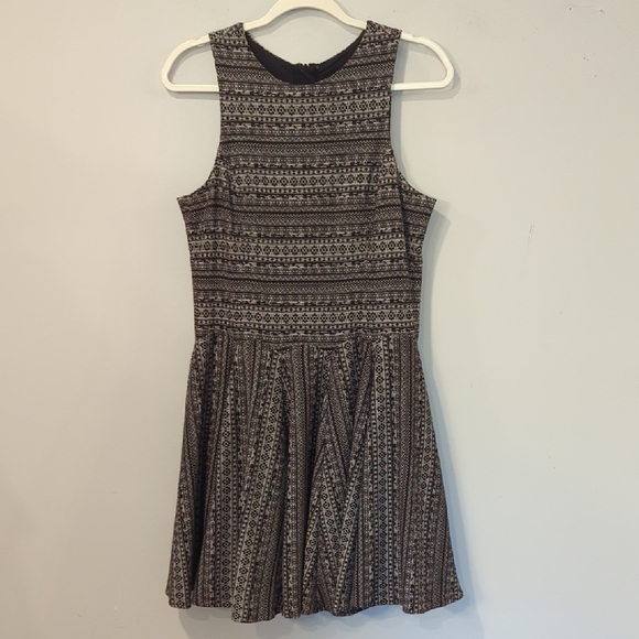 Tibi Dress Fit and‎ Flare Mini Back Zip size Medium Gray Black - Picture 1 of 11